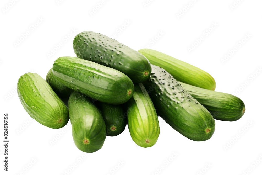 The Serene Cucumber Duo on a White or Clear Surface PNG Transparent Background. The Serene Cucumber Duo on a White or Clear Surface PNG Transparent Background.