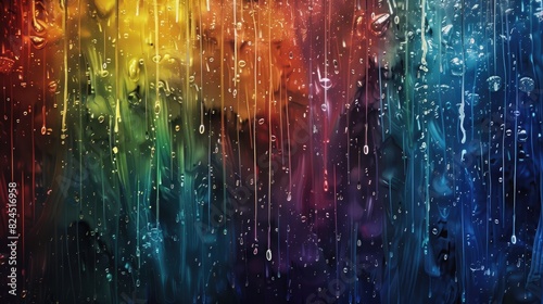 Multicolored Rain photo