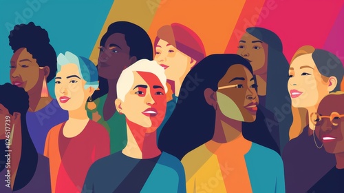 Celebrating Diversity and Mental Well-being: Colorful Silhouettes for Minority Mental Health Awareness Month
