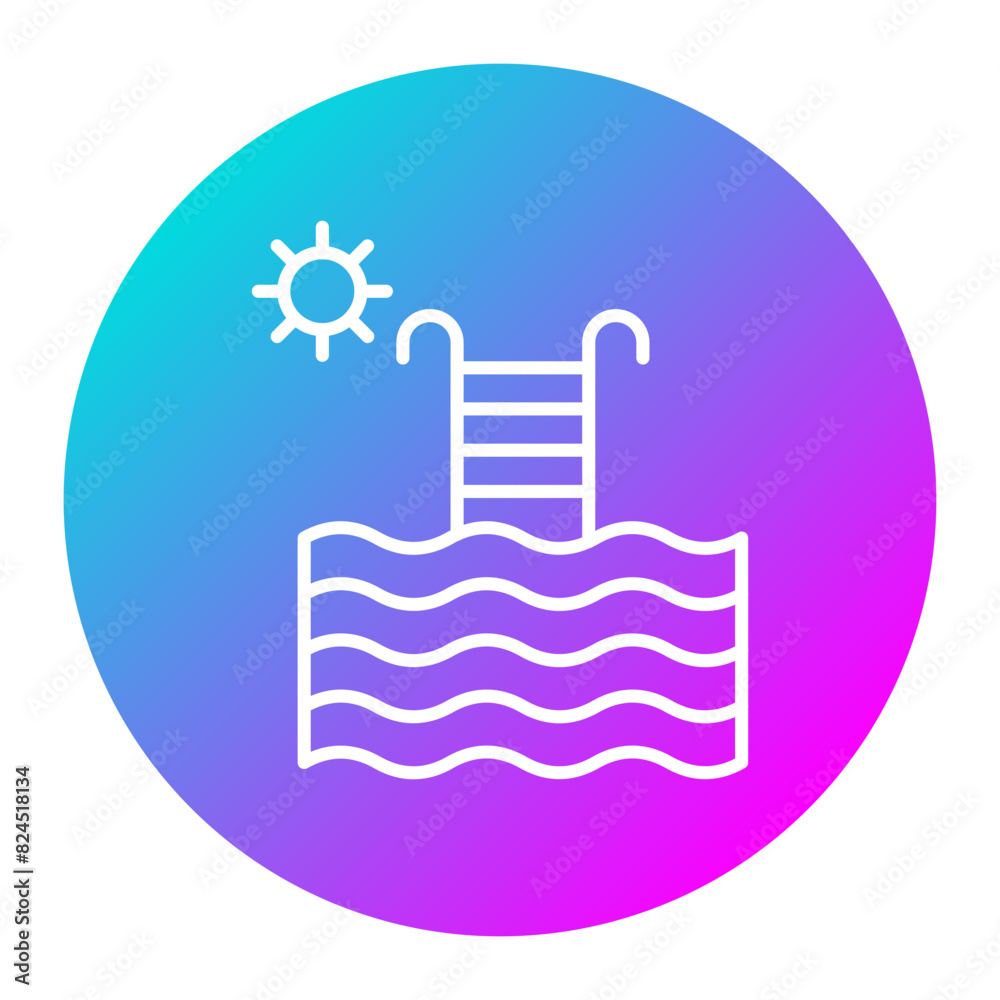Swimming Pool vector icon. Can be used for Comfort iconset. Swimming Pool vector icon. Can be used for Comfort iconset.