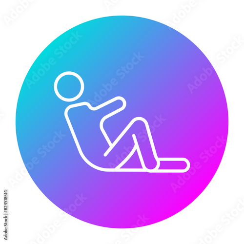 Lying Down vector icon. Can be used for Comfort iconset.
