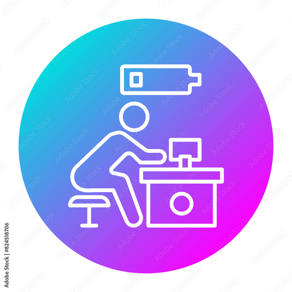 Tired vector icon. Can be used for Comfort iconset. Tired vector icon. Can be used for Comfort iconset.