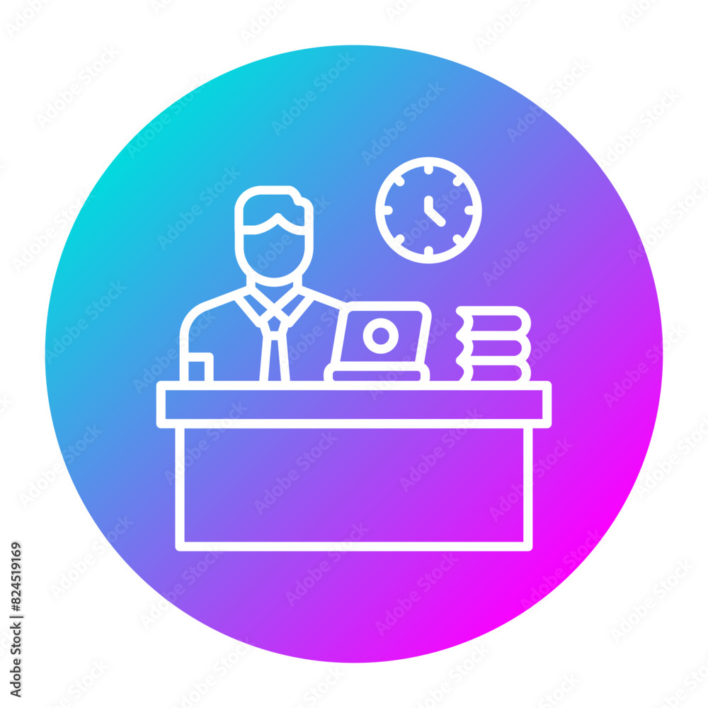 Work Habits vector icon. Can be used for Home Based Business iconset. Work Habits vector icon. Can be used for Home Based Business iconset.