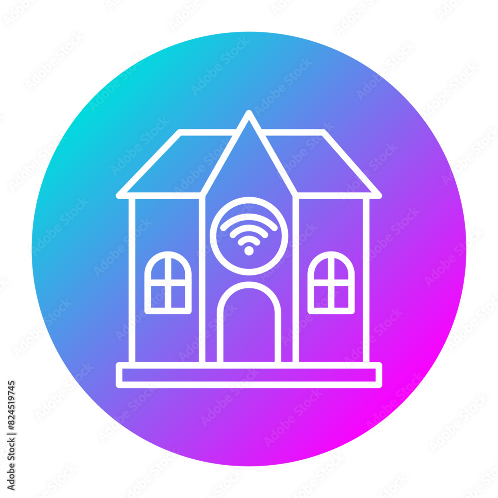 Home Network vector icon. Can be used for Home Based Business iconset.