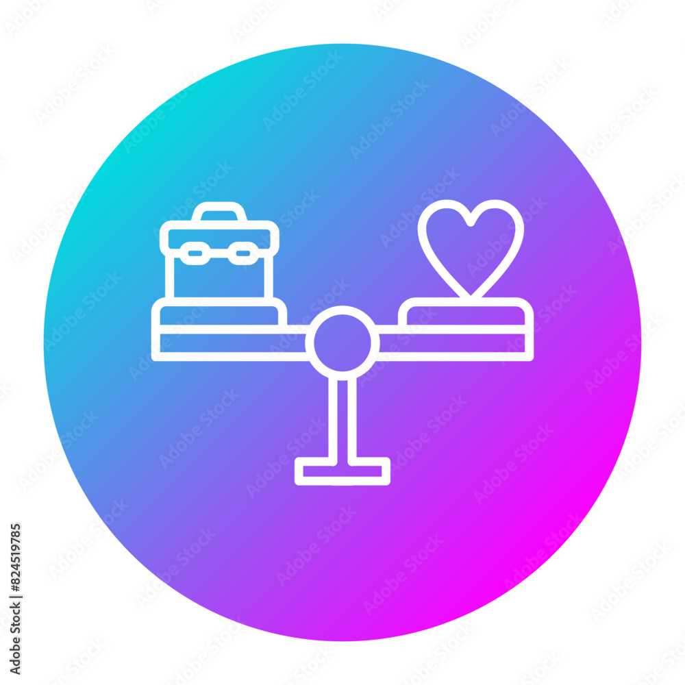 Work Life Balance vector icon. Can be used for Home Based Business iconset. Work Life Balance vector icon. Can be used for Home Based Business iconset.