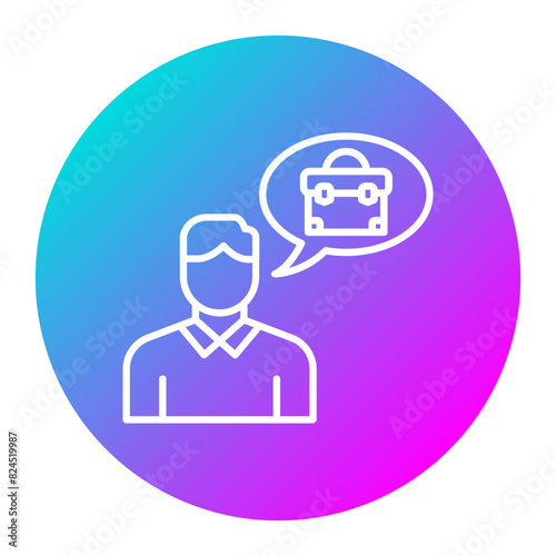Dream Job vector icon. Can be used for Job Search iconset.