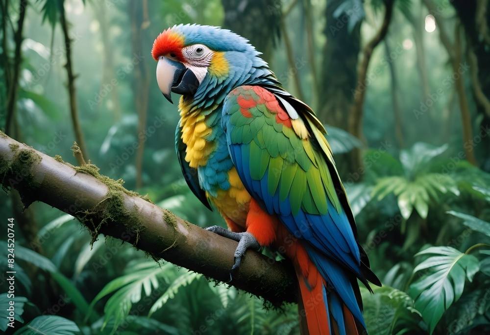 blue and yellow macaw