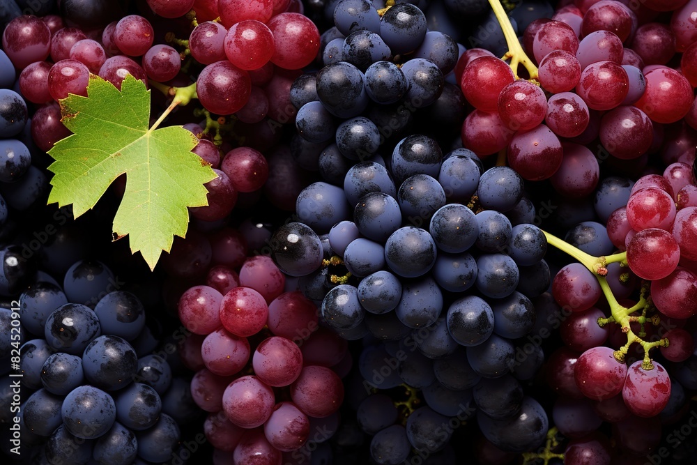 purple grapes with water drops on white background purple grapes with water drops on white background