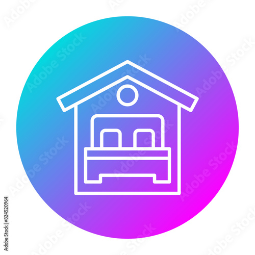 Accommodation vector icon. Can be used for Travel Agency iconset.