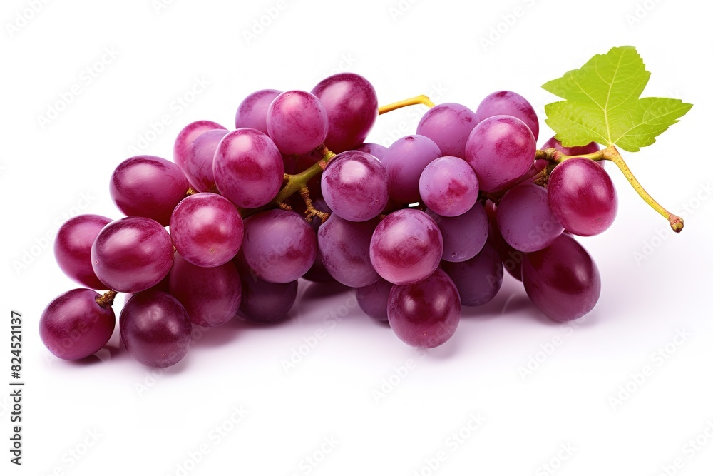 bunch of red grapes isolated on white bunch of red grapes isolated on white