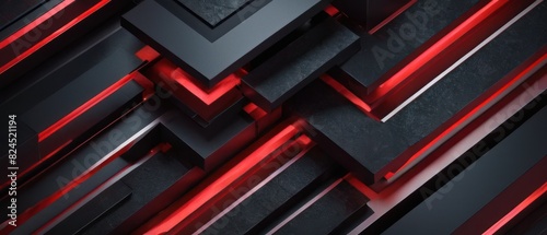 Wallpaper Mural abstract red black metallic background illustration. red metallic backdrop Torontodigital.ca