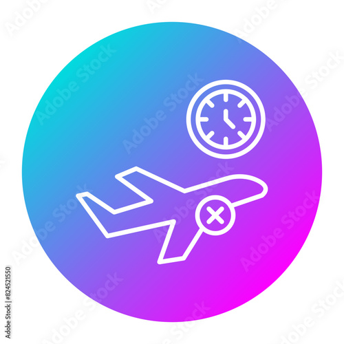 Last Minute Cancellation vector icon. Can be used for Travel Agency iconset.