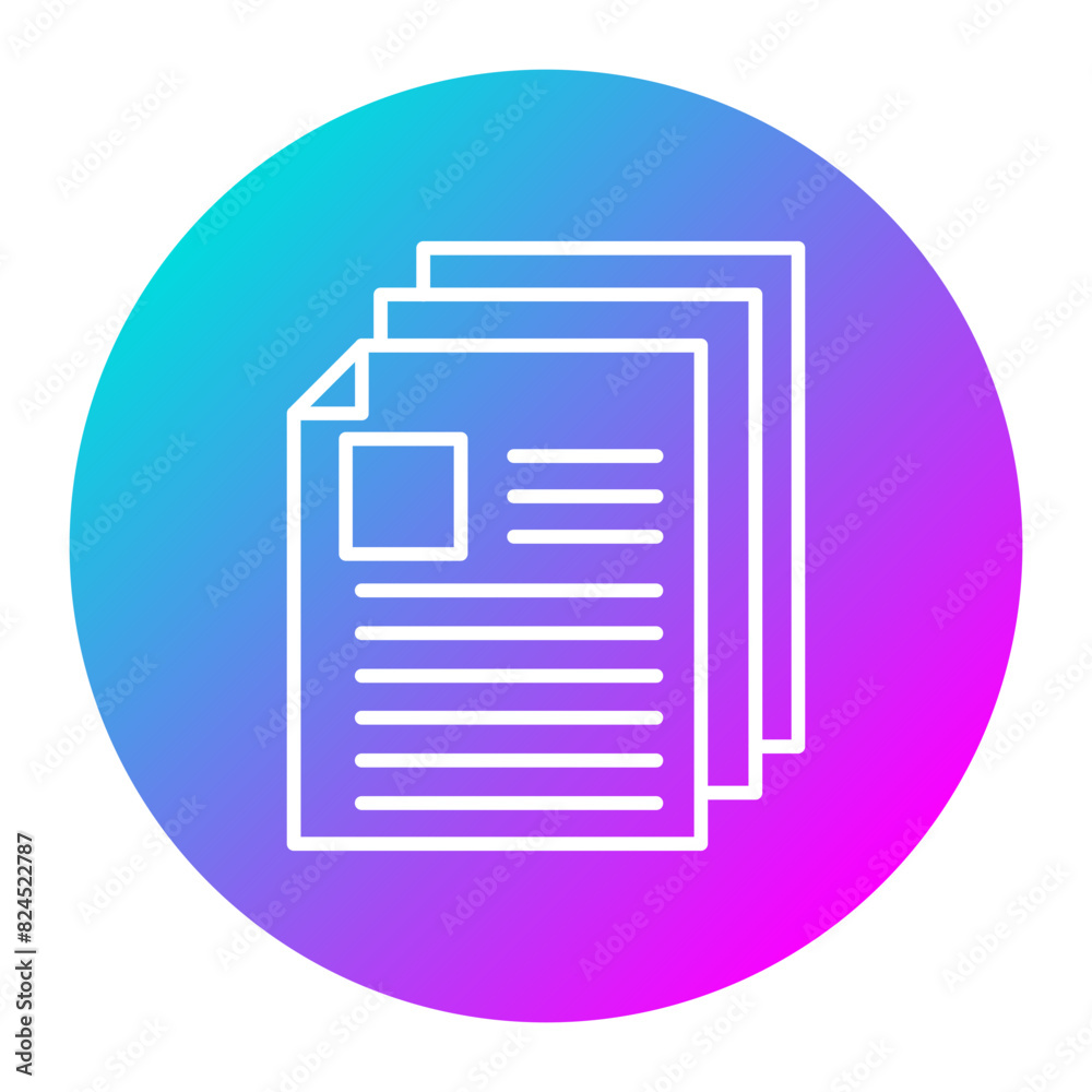 Document vector icon. Can be used for Communication and Media iconset. Document vector icon. Can be used for Communication and Media iconset.