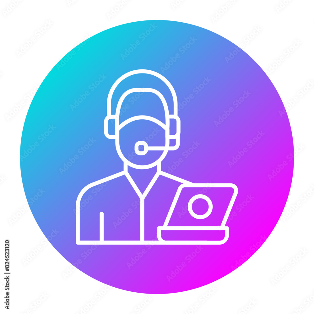 Online Support vector icon. Can be used for Communication and Media iconset. Online Support vector icon. Can be used for Communication and Media iconset.