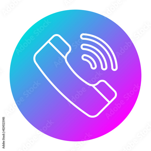 Phone Call vector icon. Can be used for Communication and Media iconset.