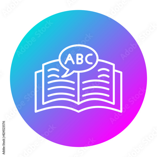 Language Learning vector icon. Can be used for Online Education iconset.