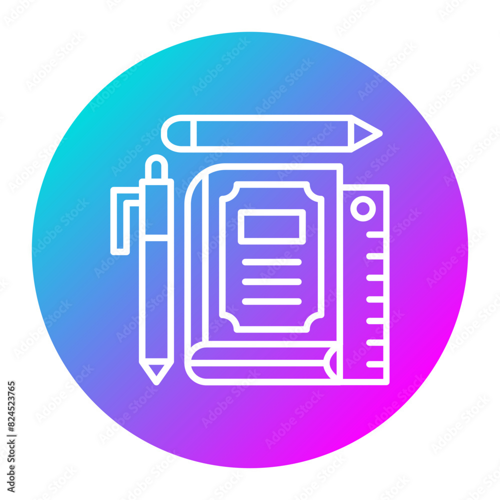 Learning Tools vector icon. Can be used for Online Education iconset.