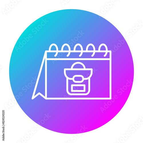 Back To School vector icon. Can be used for Online Education iconset.