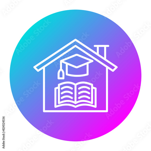 Home Education vector icon. Can be used for Online Education iconset.