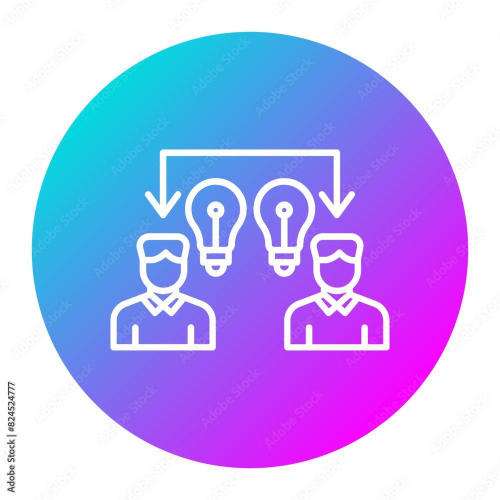 Exchange Ideas vector icon. Can be used for Online Education iconset. Exchange Ideas vector icon. Can be used for Online Education iconset.