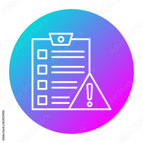 Error Report vector icon. Can be used for Customer Feedback iconset.