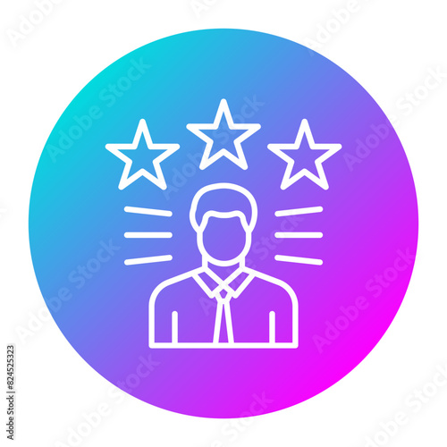 Satisfied vector icon. Can be used for Customer Feedback iconset.
