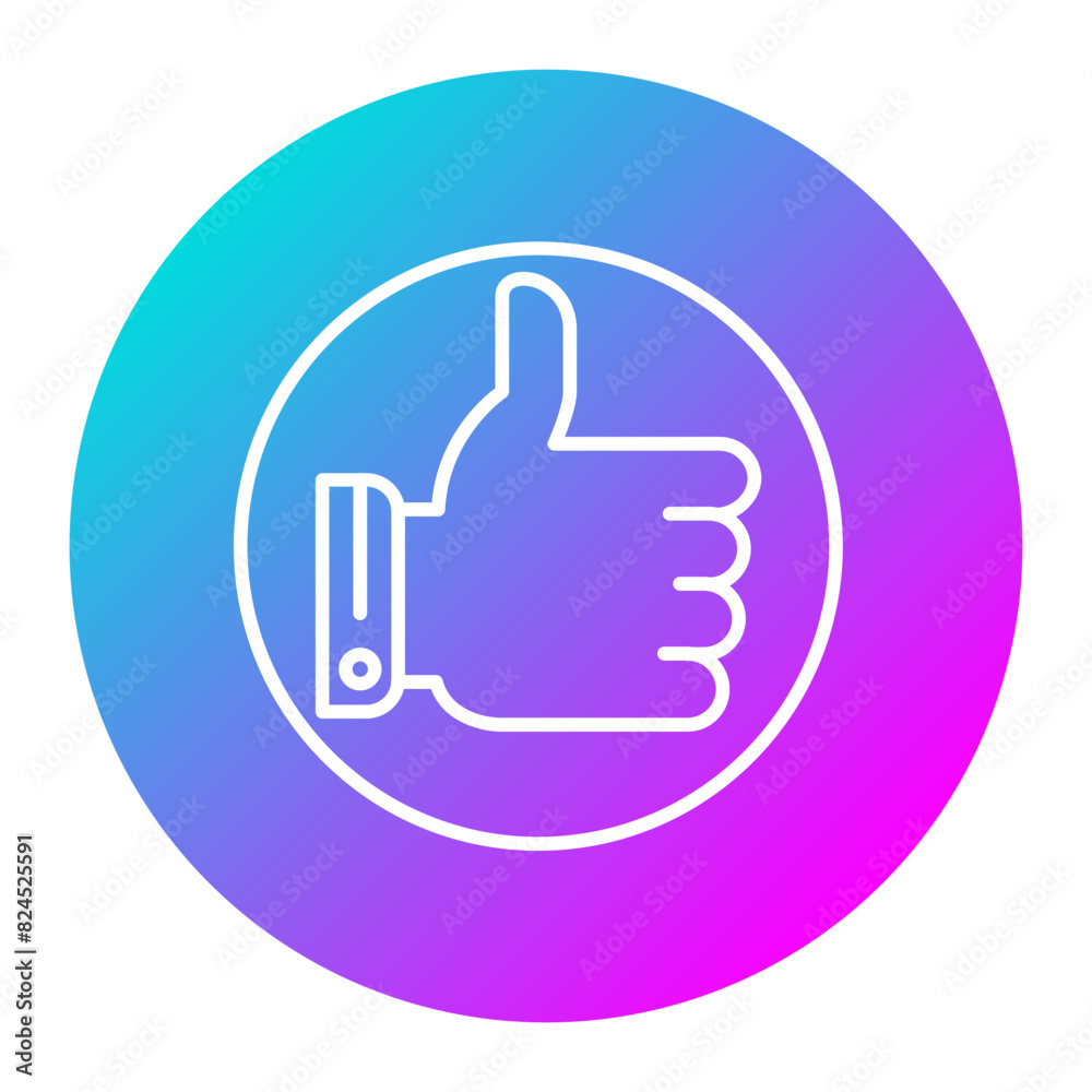 Thumbs Up vector icon. Can be used for Customer Feedback iconset. Thumbs Up vector icon. Can be used for Customer Feedback iconset.