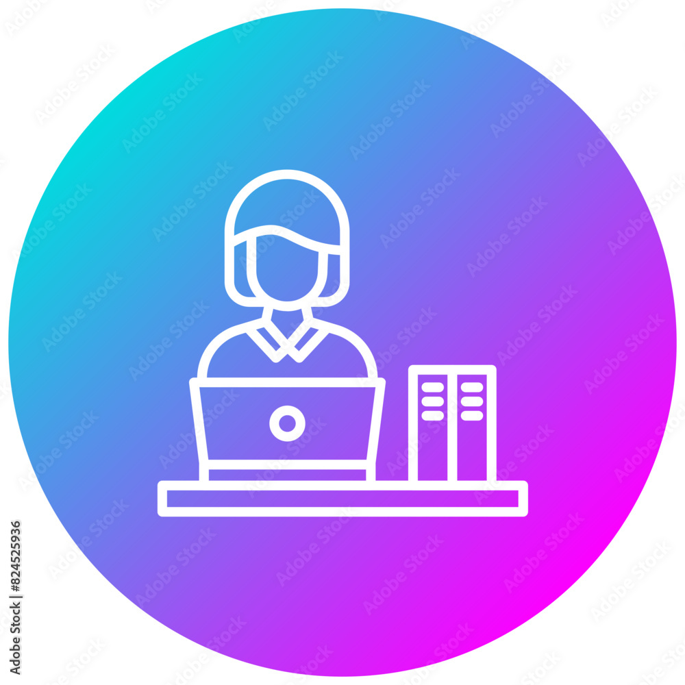 Office Worker vector icon. Can be used for Women iconset. Office Worker vector icon. Can be used for Women iconset.