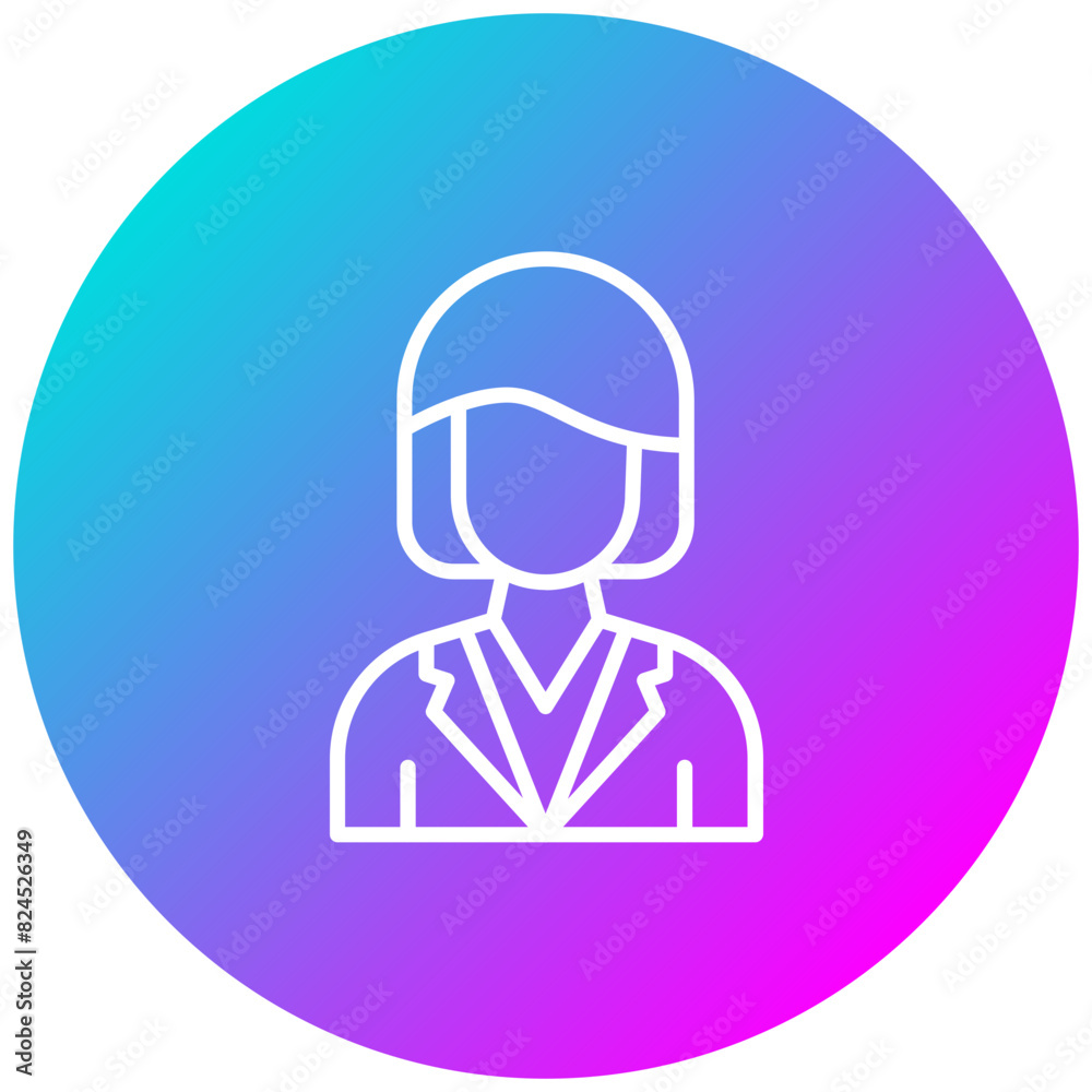 Manager vector icon. Can be used for Women iconset. Manager vector icon. Can be used for Women iconset.