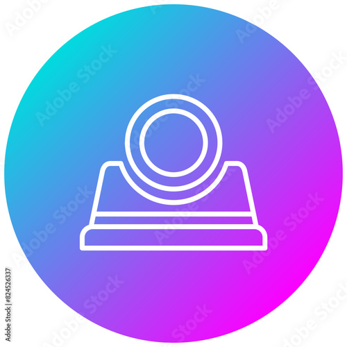 Feather of Maat vector icon. Can be used for Egypt iconset.