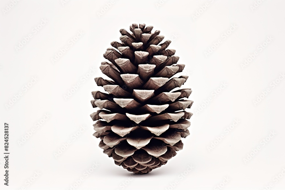 Pine cones on white background Pine cones on white background