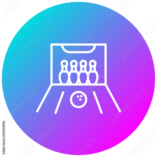 LAN Lounge vector icon. Can be used for Bowling iconset.