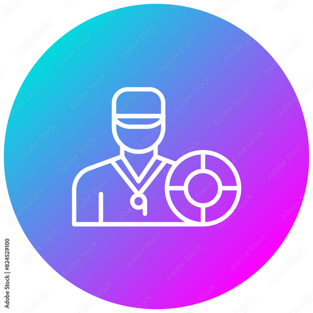 Lifeguard vector icon. Can be used for Diversity iconset. Lifeguard vector icon. Can be used for Diversity iconset.