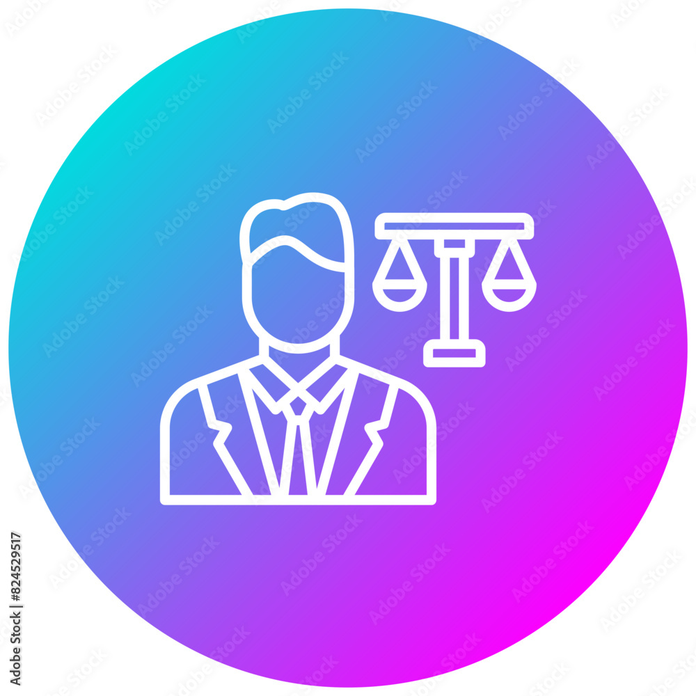 Lawyer vector icon. Can be used for Diversity iconset. Lawyer vector icon. Can be used for Diversity iconset.
