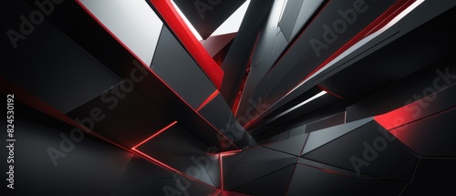 Wallpaper Mural abstract red black metallic background illustration. red metallic backdrop Torontodigital.ca