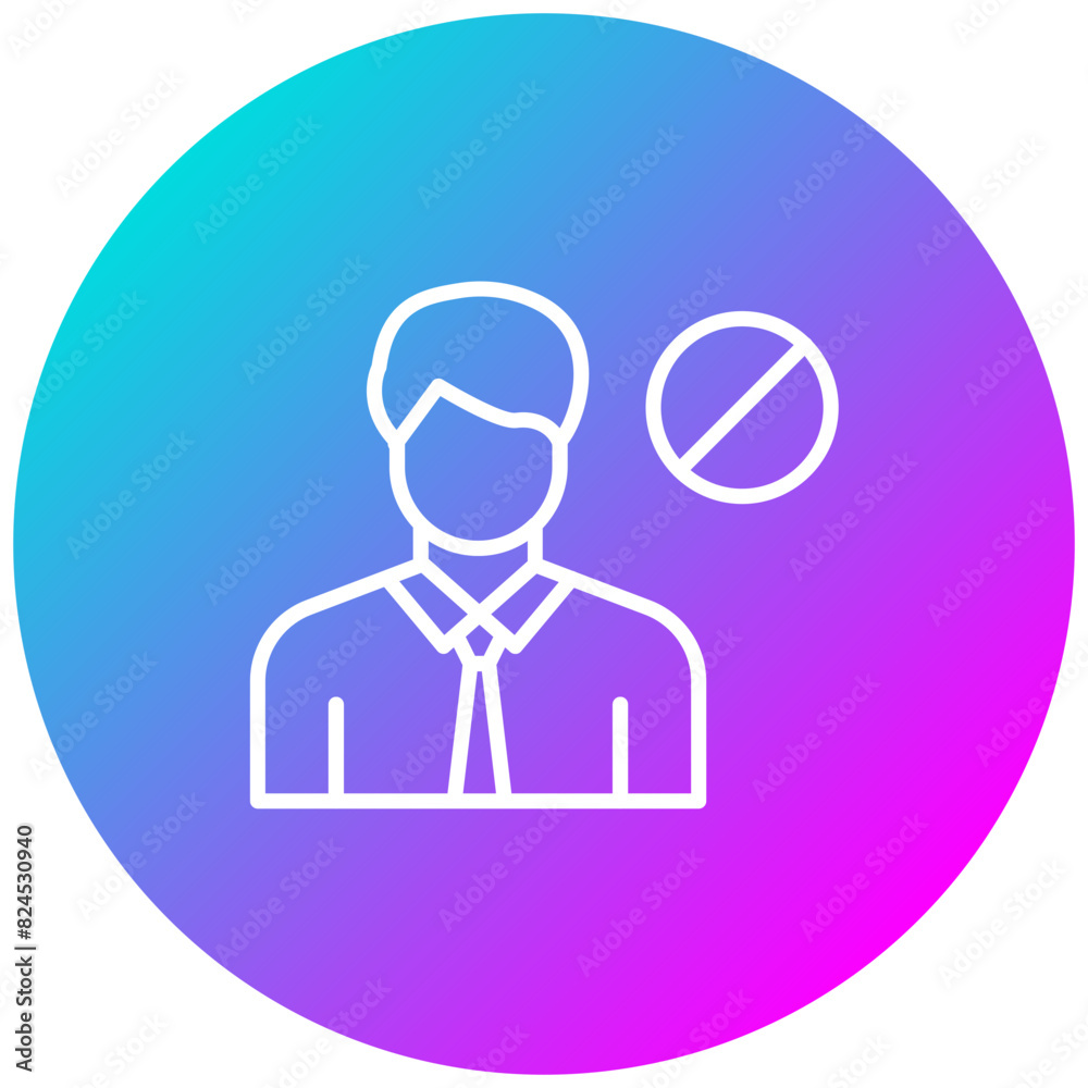 Account Restriction vector icon. Can be used for Casino iconset. Account Restriction vector icon. Can be used for Casino iconset.