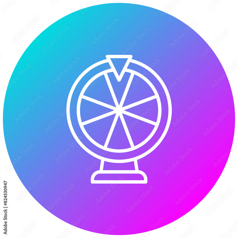 Lottery Wheel vector icon. Can be used for Casino iconset. Lottery Wheel vector icon. Can be used for Casino iconset.