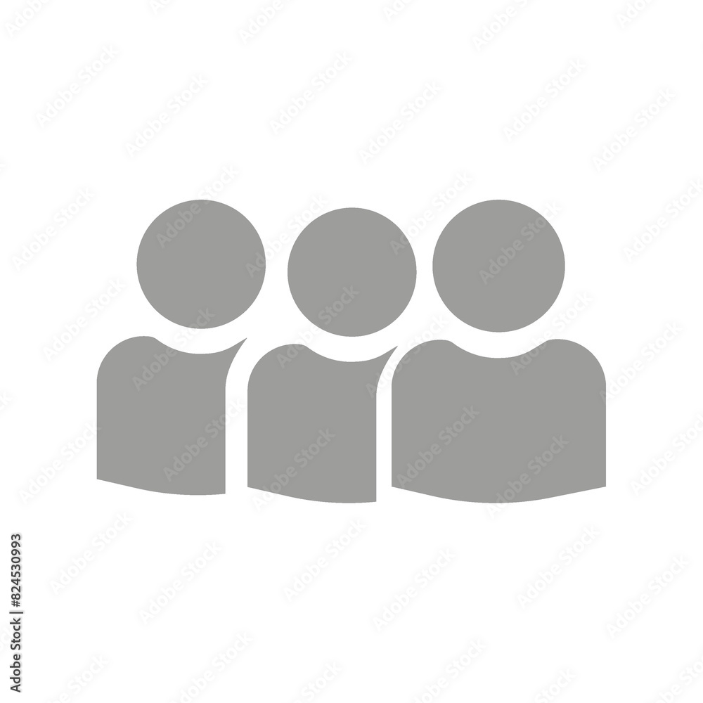 Flat illustration in grayscale. Avatar, user profile, person icon, gender neutral silhouette, profile picture. Suitable for social media profiles, icons, screensavers and as a template...
