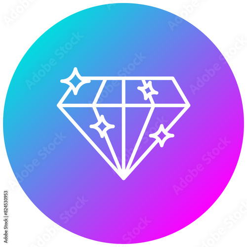 Diamond vector icon. Can be used for Casino iconset.