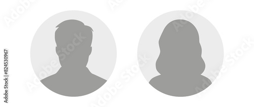 Flat illustration in grayscale. Avatar, user profile, person icon, profile picture. Suitable for social media profiles, icons, screensavers and as a template..