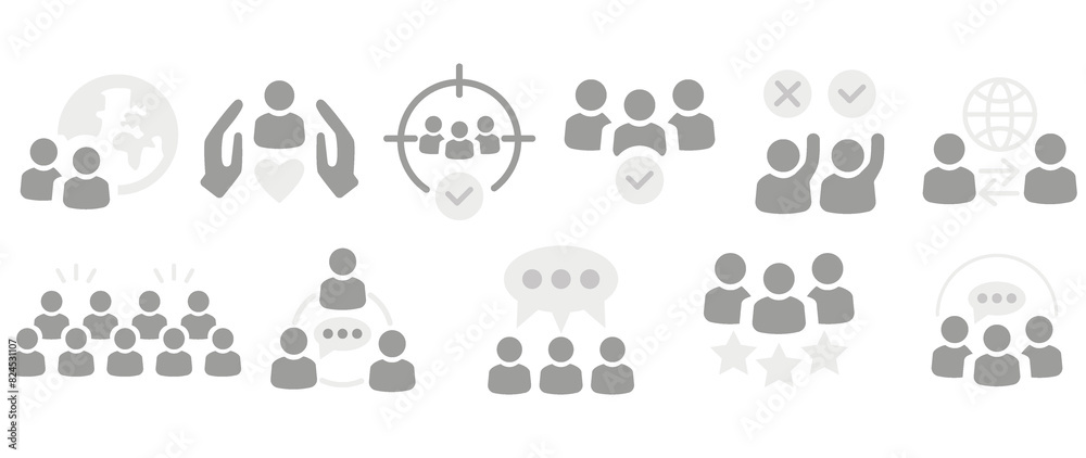 Flat illustration in grayscale. Avatar, user profile, person icon, profile picture. Suitable for social media profiles, icons, screensavers and as a template... Flat illustration in grayscale. Avatar, user profile, person icon, profile picture. Suitable for social media profiles, icons, screensavers and as a template...
