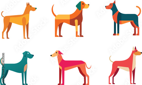             Dog logo icon vector illustration.
