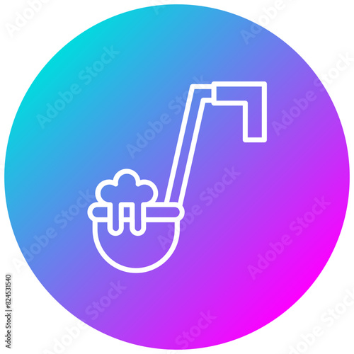 Ladle vector icon. Can be used for Mettalurgy iconset.
