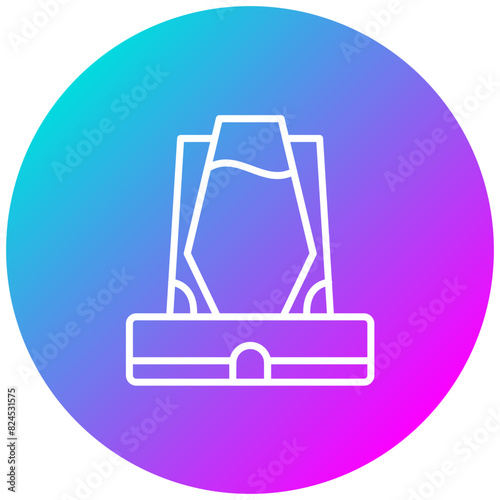 Blast Furnace vector icon. Can be used for Mettalurgy iconset.