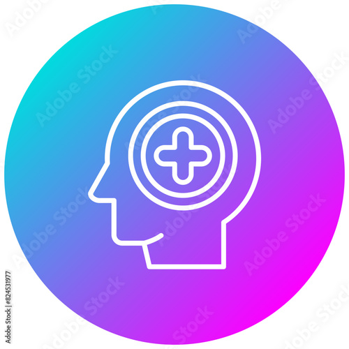 Neuropsychology vector icon. Can be used for Psychology iconset.