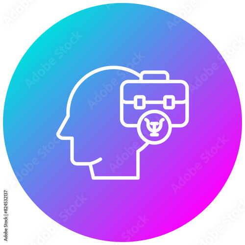 Occupational Psychology vector icon. Can be used for Psychology iconset.