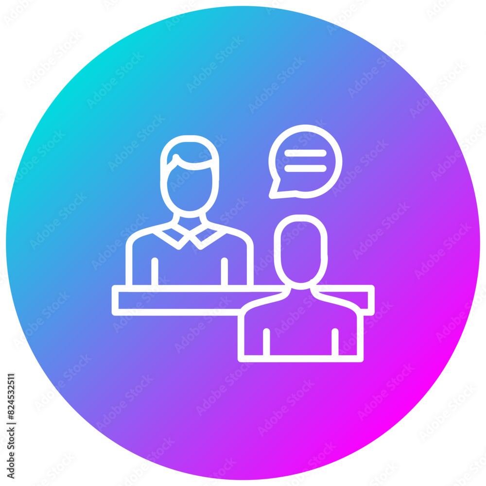 Counselor Male vector icon. Can be used for Psychology iconset. Counselor Male vector icon. Can be used for Psychology iconset.