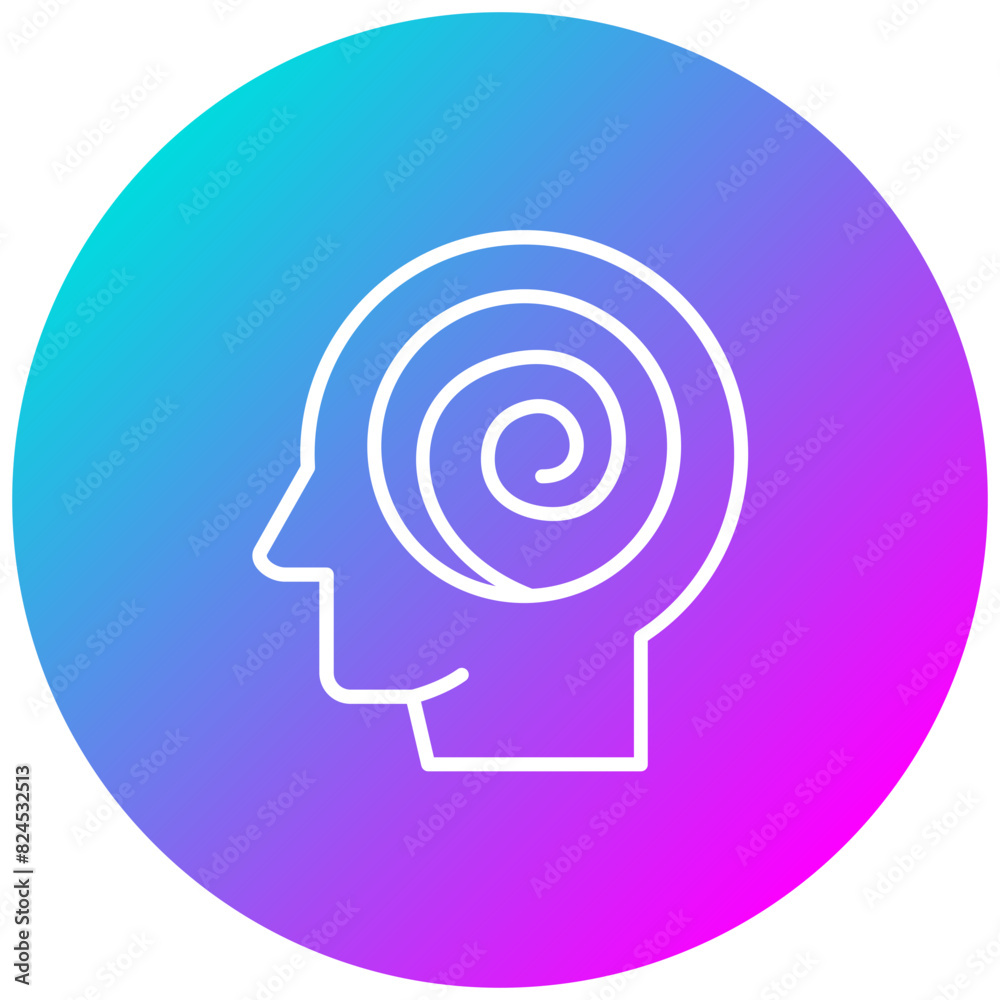 Hallucinations vector icon. Can be used for Psychology iconset.