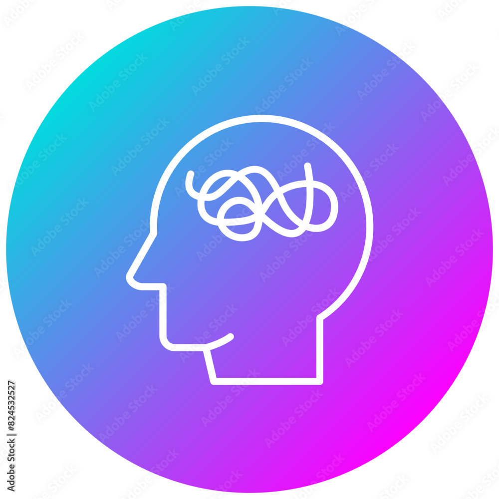 Mental Disorders vector icon. Can be used for Psychology iconset.