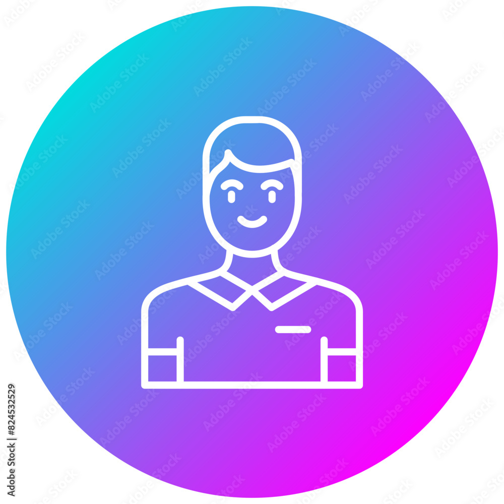 Social Worker Male vector icon. Can be used for Psychology iconset. Social Worker Male vector icon. Can be used for Psychology iconset.